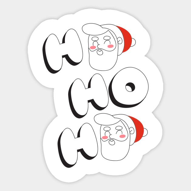 Ho ho ho! Santa's favorite ho! - Most likely to miss Christmas while gaming - Happy Christmas and a happy new year! - Available in stickers, clothing, etc Sticker by Crazy Collective